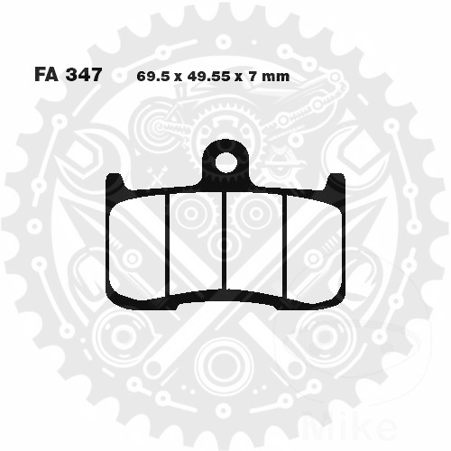 New EBC Brake Pads Sintered EPFA Fits Indian Chief 1890 Super 2022-2023