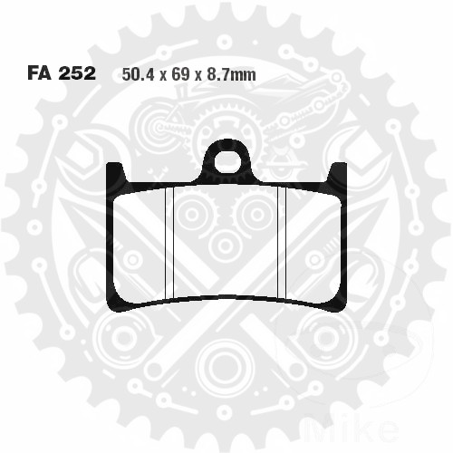 New EPFA252HH EBC Brake Pads Sintered EPFA Fits Yamaha FJR 1300 5JW1 2001-2007