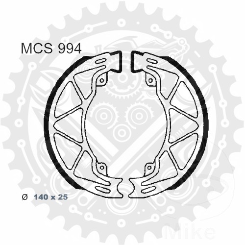 New TRW Brake Shoes inc Springs Fits Piaggio X8 150 Street eBay